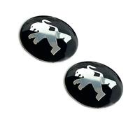 Lot de 2 autocollants de 56 mm de diamètre Convient pour Peugeot Auto Style avec logo. Pour tuning, cache-moyeux, caches, etc. Autocollants avec emblème. Avec une protection en silicone transparente