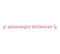 Lot de 2 autocollants de décoration de rétroviseur de voiture en vinyle pour passager, princesse, étoile
