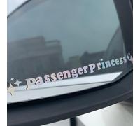 Lot de 2 autocollants de décoration de rétroviseur de voiture en vinyle pour passager, princesse, étoile