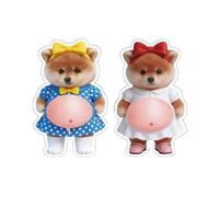 Lot de 2 autocollants de dessin animé, robustes, stables, décoration sensorielle animale, autocollants 3D, motifs chatons pour | Multi-usage extérieur et intérieur