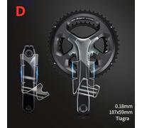 Lot de 2 autocollants de manivelle pour vélo SRAM et modèles compatibles avec 3T, DA R9100, UT R8000, FC6800, série Tiagra en film TPH (D)