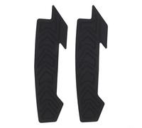 Lot de 2 autocollants de protection en silicone pour cadre de vélo - Pour protéger le tube de descente des rochers et l'usure - Couleur noire (autocollants de maintien de chaîne)