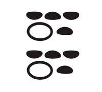 Lot de 2 autocollants de rechange pour pieds de souris compatibles avec BenQ Zowie EC2-B/EC1-B Mouse