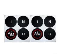 Lot de 2 autocollants de réparation de bouton en vinyle pour Fiat 500 MTA