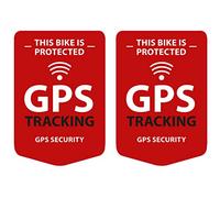 Lot de 2 autocollants de suivi GPS pour vélo, vélo, résistants aux intempéries et aux UV