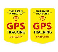 Lot de 2 autocollants de suivi GPS pour vélo, VTT, trekking, résistant aux intempéries et aux UV