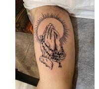 Lot De 2 Autocollants De Tatouage Temporaire À Base De Plantes, Fausse Prière, Adoration, Bouddha, Jus Léger, Femmes Et Hommes, Semi-Permanents, Non Réfléchissants, Imperméables, Durée De 2 Semaines