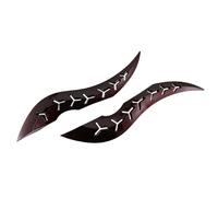 Lot de 2 autocollants décoratifs 3D pour toit de voiture - Corne de dragon - Décoration extérieure - Aileron hydrographique - Aileron de toit de voiture - Aileron de dragon hydrographique