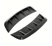 Lot De 2 Autocollants Décoratifs Extérieurs pour Pare-Chocs Avant, Ailes Latérales Et Prises d'air Jupes Latérales(Look de Carbone)