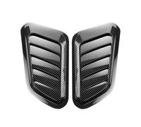 Lot de 2 Autocollants décoratifs pour Capot de Voiture,Style Tuning,universels,avec Prise d'air,Cache-évent de Capot,Finition Fibre de Carbone,Cache-Lunette arrière,Pare-Soleil de vitre latérale.