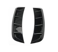 Lot De 2 Autocollants Décoratifs pour Pare-Choc Avant, Aile Latérale, Ventilation, Capot Jupes Latérales Voiture(Noir Brillant)