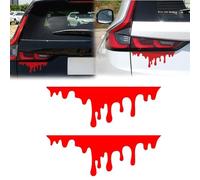 Lot de 2 autocollants d'Halloween en vinyle imperméable pour voiture, feux arrière, pare-chocs, fenêtre