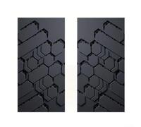 Lot de 2 autocollants en vinyle inspirés du métal pour une utilisation sur pilier B valable pour toutes les plateformes et structures de carrosserie de véhicules courants