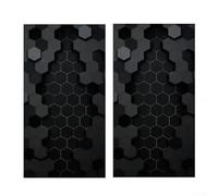 Lot de 2 autocollants en vinyle PET pour décoration de poteau de porte de voiture, 50 x 25 cm, résistant aux intempéries et facile (C)