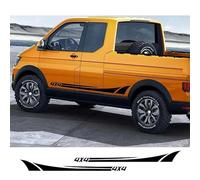 Lot de 2 Autocollants en Vinyle pour Jupe latérale de portière de Voiture, Style Sport 4x4, pour Accessoires de carrosserie de Pick-up pour VW Tristar
