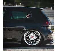 Lot de 2 autocollants en vinyle pour voiture, moto, décoration d'intérieur Motif fleurs de cerisier Rose