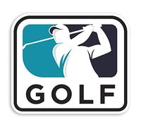 Lot de 2 Autocollants en Vinyle Sticker Ordinateur Portable de 10 cm Golfing Sport Golf #31862, 10cm Wide