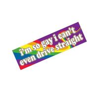 Lot de 2 autocollants gay pour pare-chocs de voiture, autocollants arc-en-ciel réutilisables pour adultes, décorations de mois, fournitures de fête, accessoires Pzt304 (violet, 20 cm)