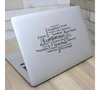 Lot de 2 autocollants Harry Potter avec inscription magique comme « Expelliarmus » et « Avada Kedavra » - Autocollants décoratifs en vinyle pour les fans - Idéal pour les cahiers, ordinateurs