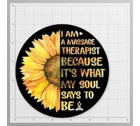 Lot de 2 autocollants « I Am A Massage Therapist Because It's What My Soul Says to Be » - 12,7 cm