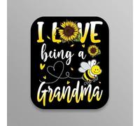 Lot de 2 autocollants « I Love Being A Grandma » - Abeille de tournesol - Excellente idée cadeau - 12,7 cm - S11227