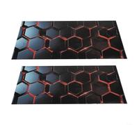 Lot de 2 autocollants imperméables en nid d'abeille pour voiture B - Application facile pour un look élégant de véhicule (A)