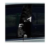 Lot De 2 Autocollants Imperméables Pour Colonne Centrale De Voiture, Motif Lumière Divine Et Sacrée, Jésus Rédempteur(E)