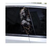 Lot De 2 Autocollants Imperméables Pour Montants De Portière De Voiture, Pour Couvrir Les Rayures Et Les Montants B(E)