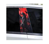 Lot De 2 Autocollants Imperméables Pour Pilier B De Voiture Samurai Warrior(D)