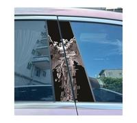 Lot De 2 Autocollants Imperméables Pour Pilier Central De Voiture, Lumière Divine Et Sacrée, Jésus Rédempteur(F)