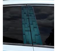 Lot de 2 autocollants imperméables pour poteau de porte de voiture B avec motif de dés pour décoration de véhicule à faire soi-même (C)