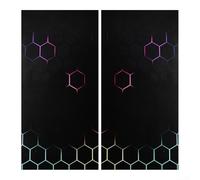 Lot de 2 autocollants imperméables pour voiture B en nid d'abeille Idéal pour personnaliser l'intérieur et l'extérieur du véhicule (B)
