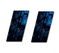 Lot de 2 autocollants imperméables pour voiture B-pilier - En forme de nid d'abeille - En PET - Accessoire de décoration de véhicule (B)