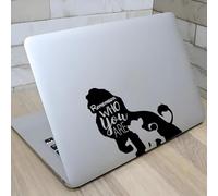Lot de 2 autocollants Le Roi Lion « Remember Who You Are » - Design officiel avec silhouette Simba et Mufasa - Autocollant en vinyle de qualité supérieure pour voiture, ordinateur portable et plus