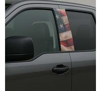 Lot de 2 autocollants pilier B 30,5 x 54,5 cm, autocollants imperméables pour pilier B de voiture, autocollant personnalisé en vinyle pour garniture de porte latérale de voiture, motif drapeau