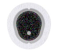 Lot de 2 autocollants pour capteur Dexcom G7 myDili Diabetes Noir Galactique