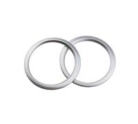 Lot De 2 Autocollants Pour Grille D'aération De Climatisation Avant De Voiture Accessoires De Décoration Pour Vezel HRV HR-V 2014-2020 FRTRGVUVXP(ABS)