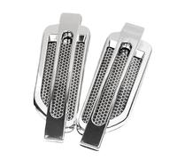 Lot de 2 autocollants pour grille d'aération latérale de voiture, flux d'air pour garniture d'admission, faciles à appliquer avec une mise à niveau élégante, autocollants décoratifs pour véhicule