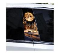 Lot De 2 Autocollants Pour Montant De Portière De Voiture, Motif Père Noël, Élan, Pour Montant B, DIY(J)