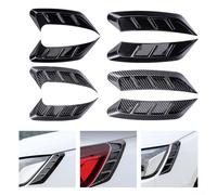 Lot de 2 autocollants pour phares de voiture en PVC et plastique, design multifonctionnel pour feux de voiture et autres applications (B Noir brillant)