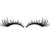 Lot de 2 autocollants pour phares de voiture, faux cils, pare-chocs, fenêtres, autocollants pour carrosserie de voiture, rétroviseur, noir