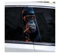 Lot De 2 Autocollants Pour Pilier B De Voiture Motif Animal Orque Imperméables Style Animal Cool À Faire Soi-même Décoration Voiture(Type C)