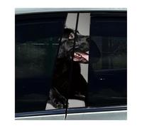 Lot De 2 Autocollants Pour Pilier Central De Voiture, Film De Protection Décoratif Pour Pilier B, Doberman Pinscher Allemand(H)