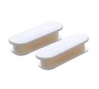 Lot de 2 autocollants pour poignée d'armoire Beige ABS