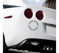 Lot de 2 autocollants pour voiture « Le Seigneur des Anneaux » avec inscription en allemand « Der Eine Ring » dans une police élégante pour voiture, ordinateur portable, téléphone portable et plus