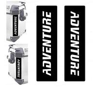 Lot de 2 autocollants réfléchissants compatibles avec valises latérales Givi Trekker Outback 37 L 48 L (noir)