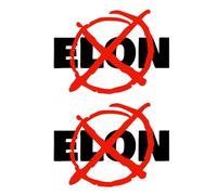 Lot de 2 autocollants ronds anti-Elon sans pare-chocs Elon was Crazy - Autocollants amusants Elon Musk pour fenêtre de voiture - 15,2 x 15,2 cm (blanc 20,3 x 15,2 cm)
