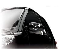 Lot de 2 autocollants Smile KB801 pour voiture - En forme de visage - pour rétroviseurs extérieurs.