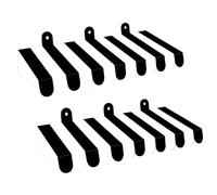 Lot de 2 auvents de cirque 3D noir et blanc - Décorations murales pour fête sur le thème du cirque, support de carnaval, accessoires de fête (noir et blanc)