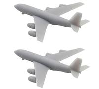 Lot De 2 Avions De Ravitaillement Aérien KC-135 en Résine, Modèle d'avion-citerne À L'échelle 1/2000-1/350, Modèle Militaire 3D Stratotanker for Collection DIY(1/2000 (17mm))
